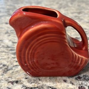 Fiestaware mini disc pitcher, Paprika.